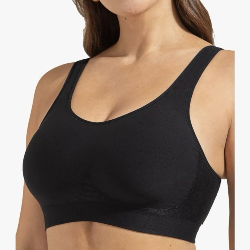 Shapermint Essentials Daily Comfort Wireless‎ Contour Bra in Black M